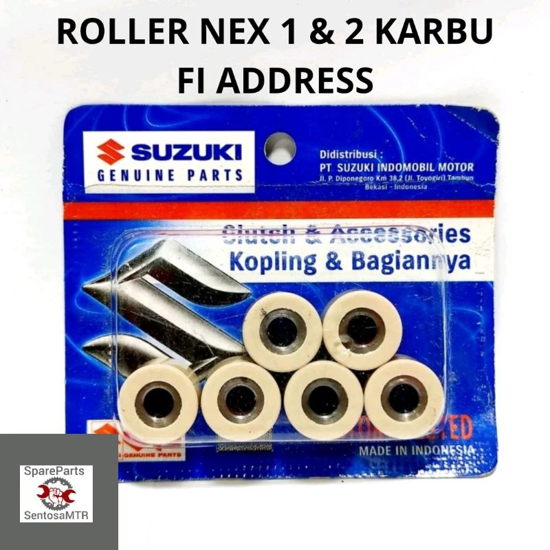 ROLLER WEIGHT SUZUKI NEX 1 & 2 NEX FI NEX KARBU 110 LETS ADDRESS 10 GRAM SGP