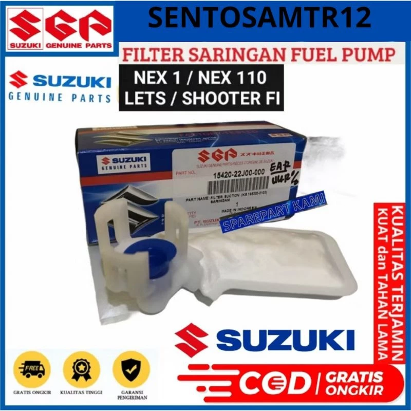 FILTER SARINGAN BENSIN FILTER FUEL PUMP PAMPERS PEMPES SUZUKI NEX 1 NEX FI NEX 110 LET'S SHOOTER FI B09J SGP